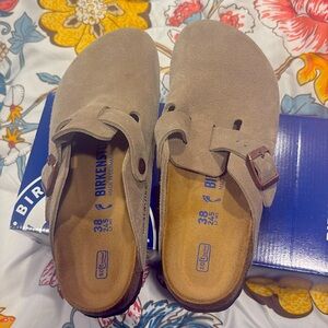 Birkenstock Boston Taupe Clog sz 7 women’s